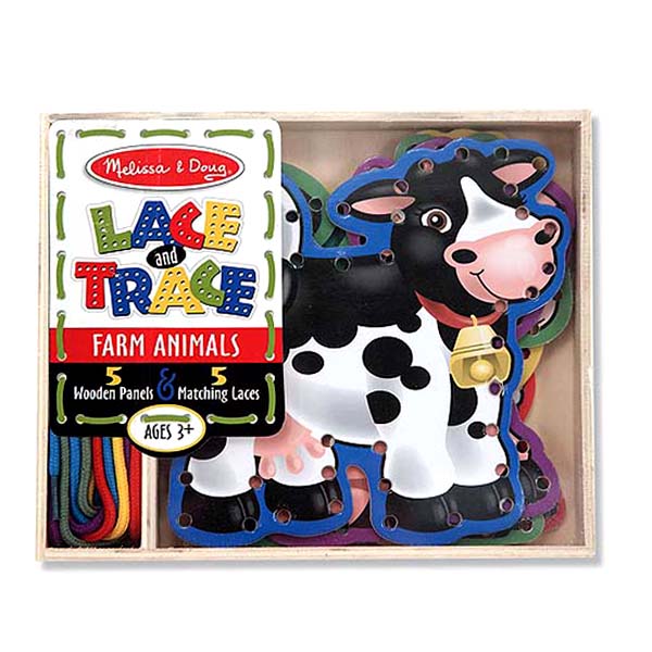 Дървени Животни Ферма С Връзки - Дървени Играчки - Melissa And Doug - BebeMama