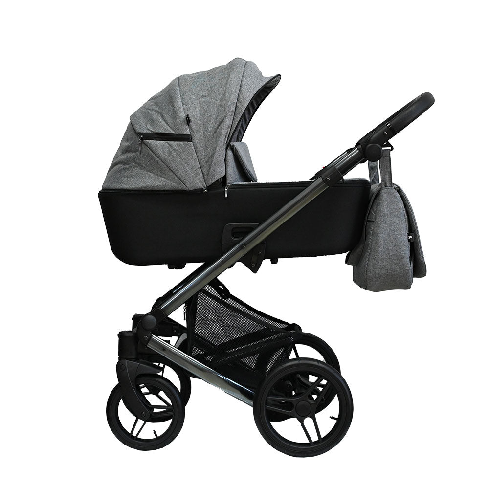 Количка Blimo 3В1 550/23-Черна-Хром Рама Н.Г. --- BebeMama