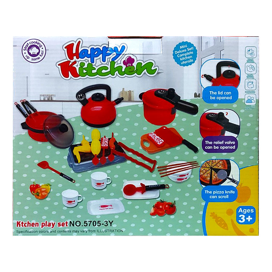 Кухненски Комплект За Готвене Червен - Кухни И Готварски Пособия - Raya Toys - BebeMama