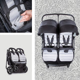 Количка Rapid 3 R Duo Silver/Charcoal --- BebeMama