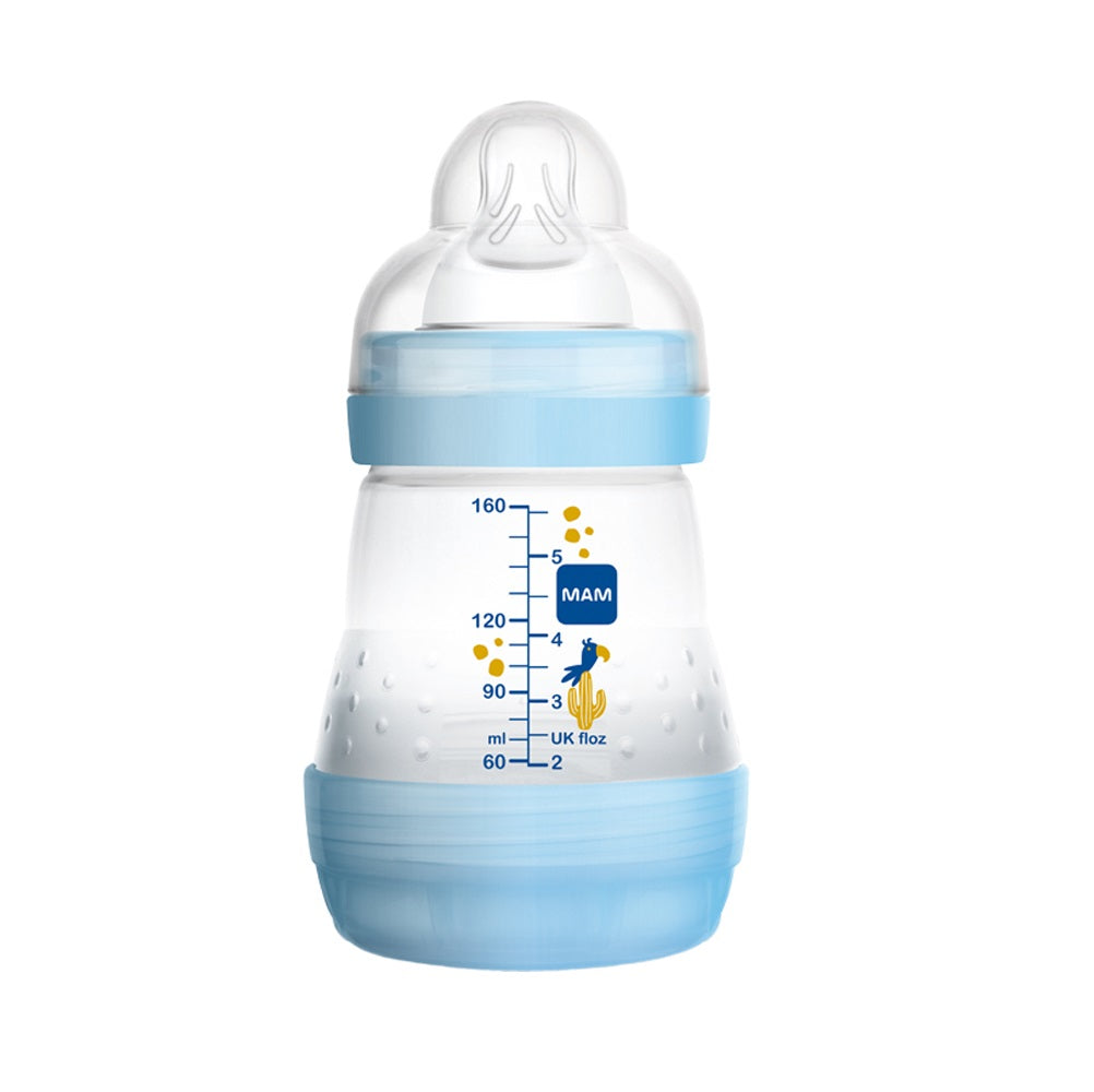 Шише Easy S. Anti-Colic Bottle 160Мл 3Бр Сини --- BebeMama
