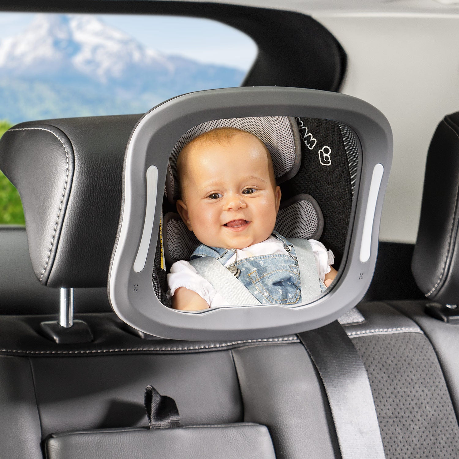 Огледало За Наблюдение В Автомобил Reer Babyview Led --- BebeMama
