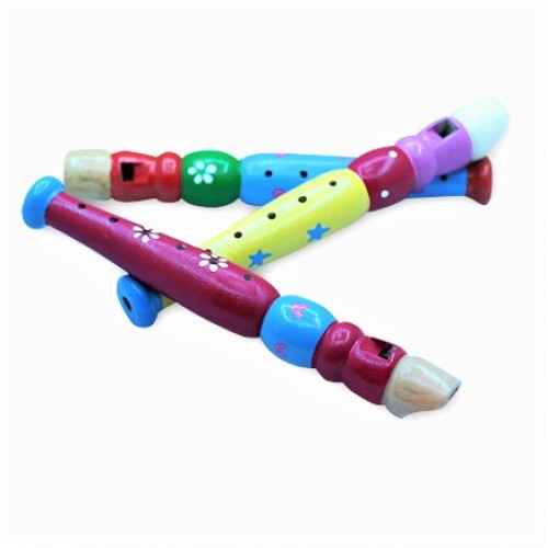 Шарена Детска Дървена Свирка - Дудук - Музикални Играчки - Smartbaby - BebeMama