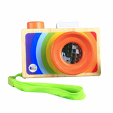 Дървен Цветен Фотоапарат С Калейдоскоп - Дървени Играчки - Smartbaby - BebeMama