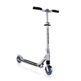 Алуминиева Сгъваема Тротинетка За Деца Flow Element Comfort Lights – Сребърна - Тротинетки - Globber - BebeMama