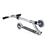 Алуминиева Сгъваема Тротинетка За Деца Flow Element Comfort Lights – Сребърна --- BebeMama