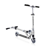 Алуминиева Сгъваема Тротинетка За Деца Flow Element Comfort Lights – Сребърна --- BebeMama