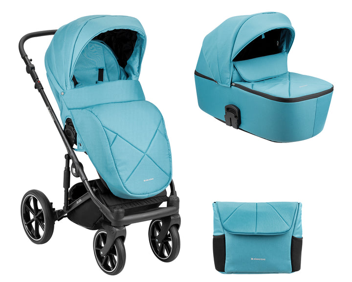Комбинирана Количка 2В1 С Твърд Кош Amani Mint - Комбинирани Колички - Kikkaboo - BebeMama