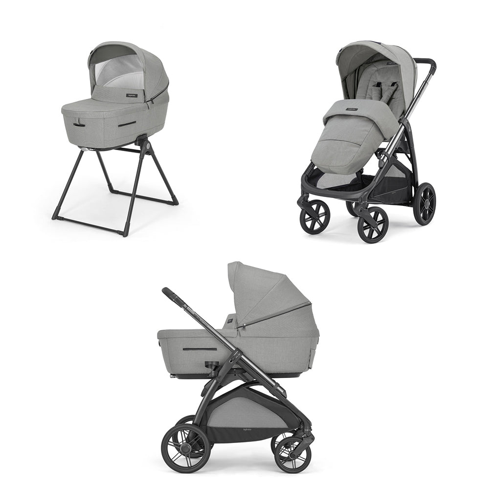 Бебешка Количка Inglesina System Duo Aptica - Satin Grey/Lithium - Комбинирани Колички - Inglesina - BebeMama