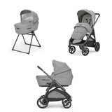 Бебешка Количка Inglesina System Duo Aptica - Satin Grey/Lithium - Комбинирани Колички - Inglesina - BebeMama