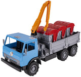 Камион С Кран И Контейнери За Боклук 40X20X24 - Коли, Камиони, Влакове И Самолети - TheSmileOfYourBaby - BebeMama