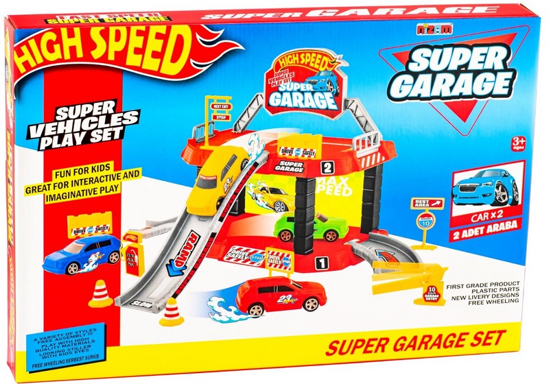 Паркинг За Коли 2 Етажа С Коли 42Х29Х5 - Коли, Камиони, Влакове И Самолети - Thesmileofyourbaby - BebeMama