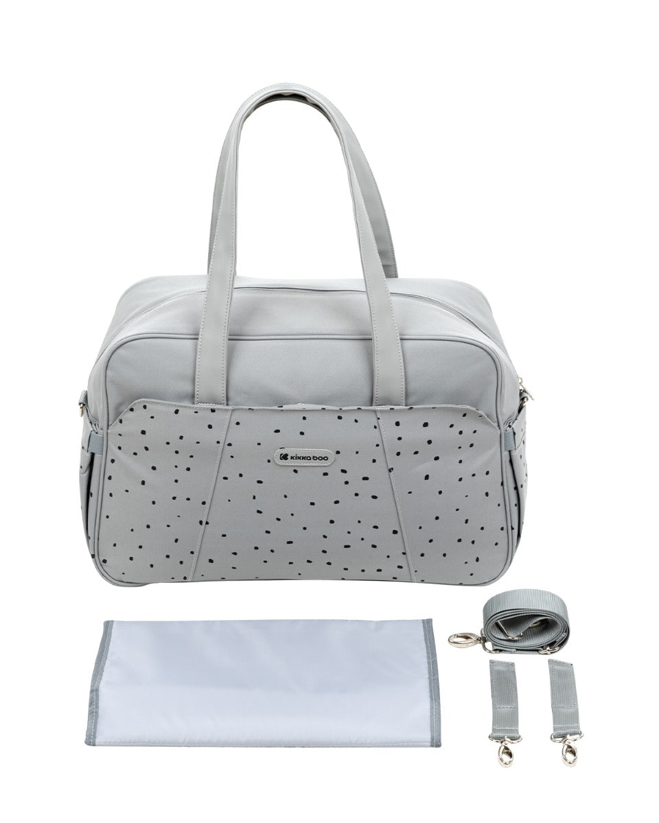 Чанта Chelsea Dots Grey --- BebeMama