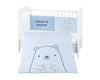 Бебешки спален комплект 2 части EU style 70/140 Bear with me Blue - Спални Комплекти - Kikkaboo - BebeMama