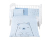 Бебешки спален комплект 6 части 70/140 Bear with me Blue - Спални Комплекти - Kikkaboo - BebeMama