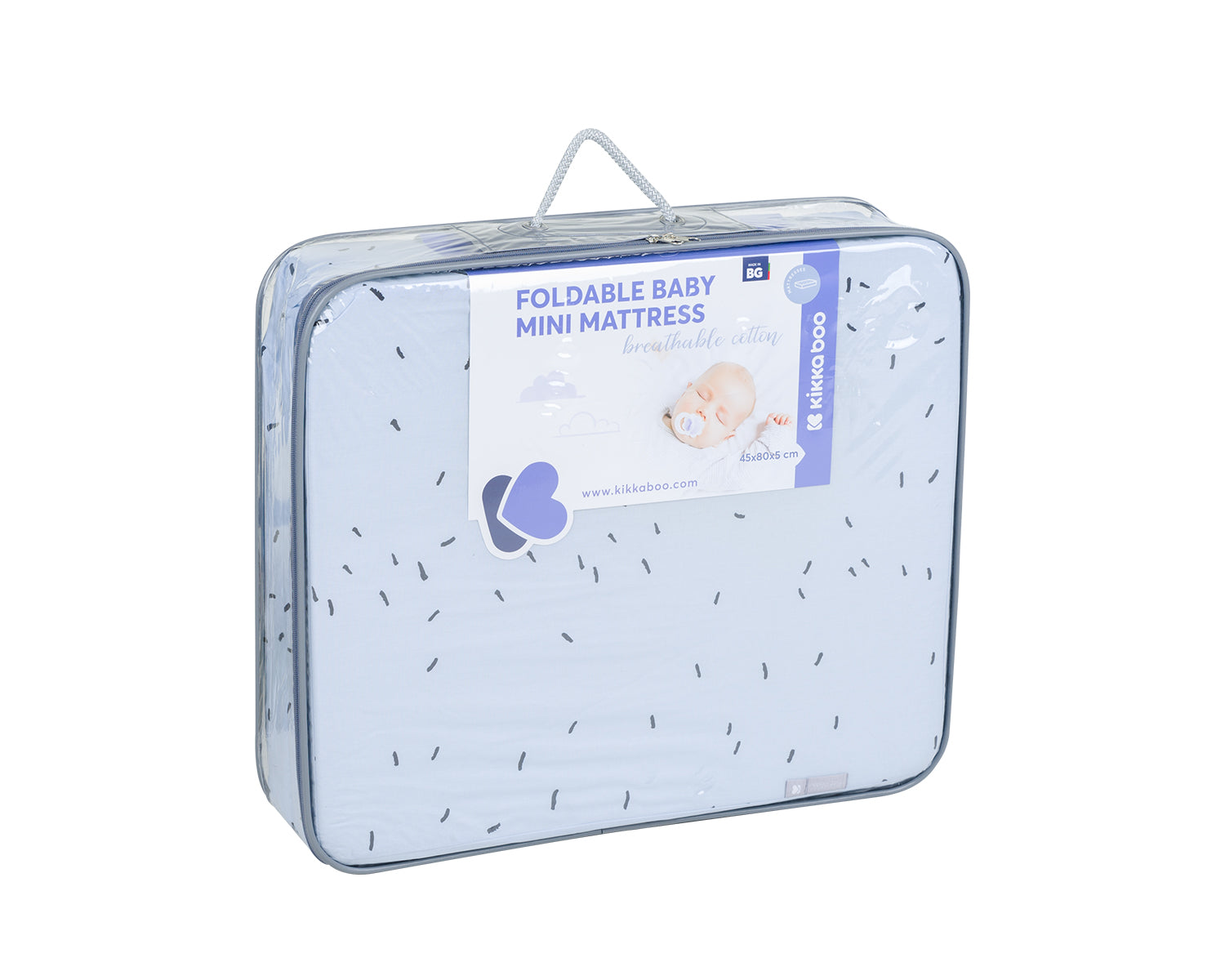 Сгъваем Мини Матрак 45Х80Х5См Bear With Me Син --- BebeMama