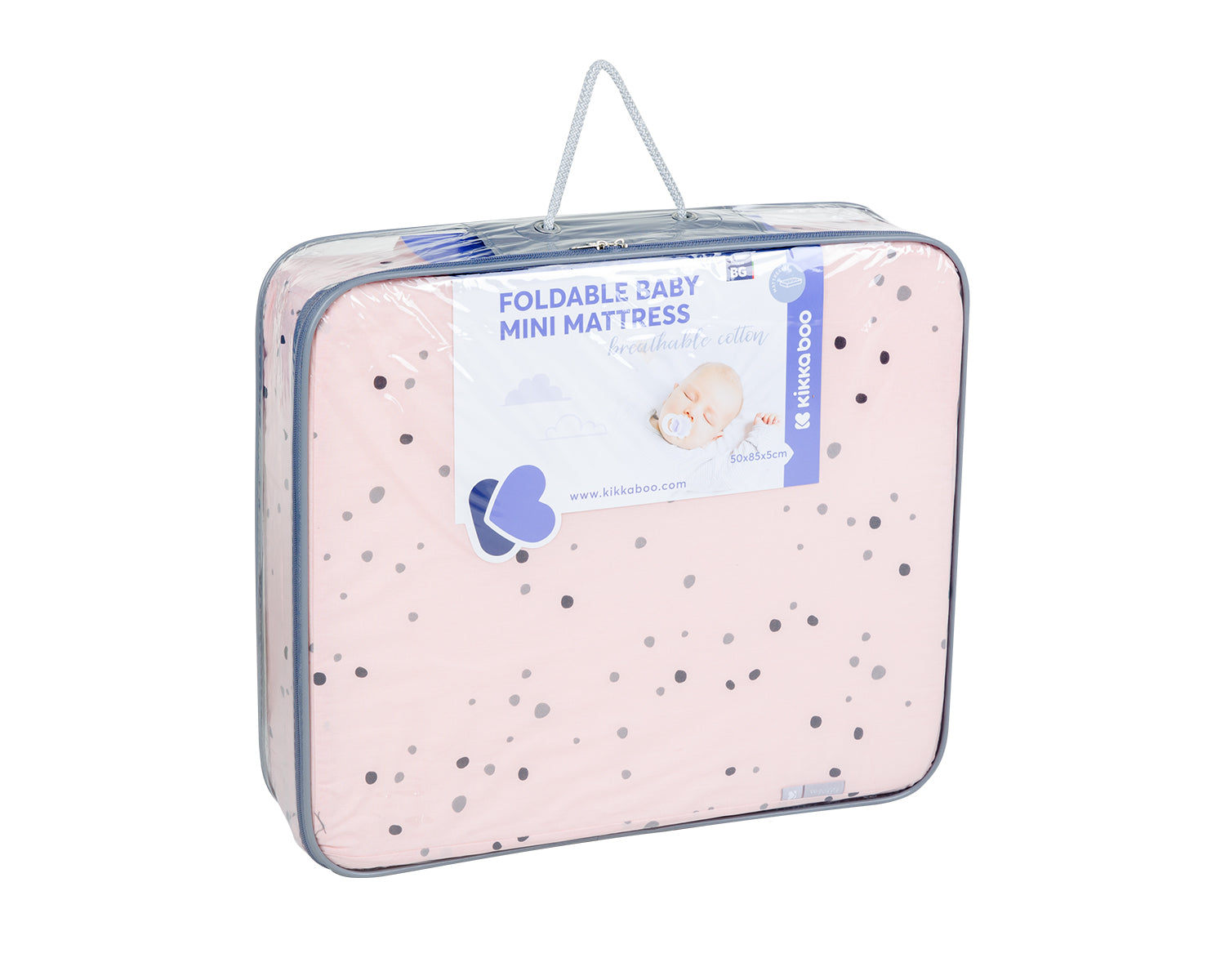 Сгъваем Мини Матрак 50Х85Х5См Bear With Me Pink --- BebeMama