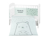 Бебешки спален комплект 2 части EU style 70/140 Bear with me Mint --- BebeMama