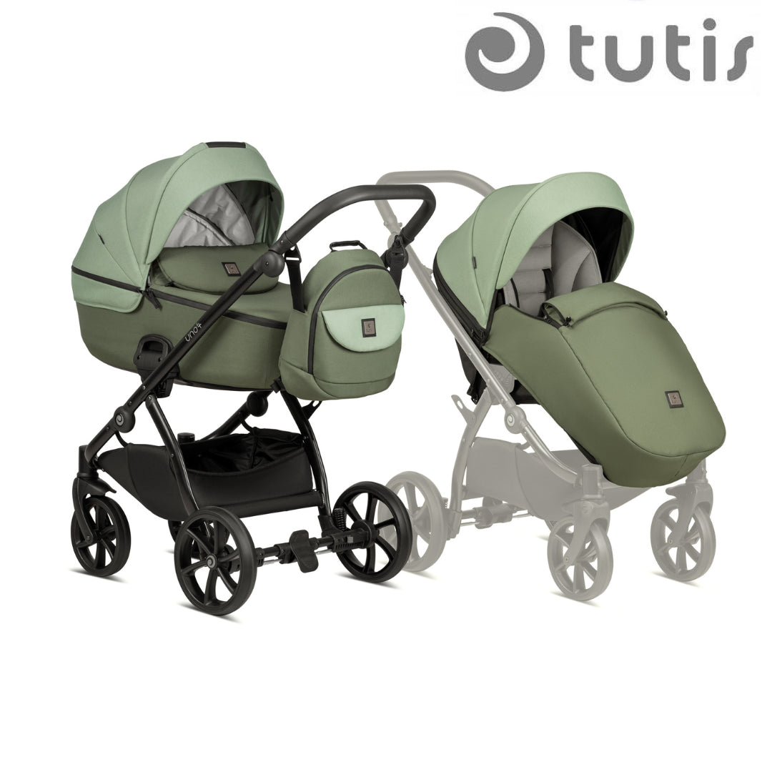 Бебешка Количка Tutis Uno5+, 2В1, 037 Matcha - Комбинирани Колички - Tutis - BebeMama