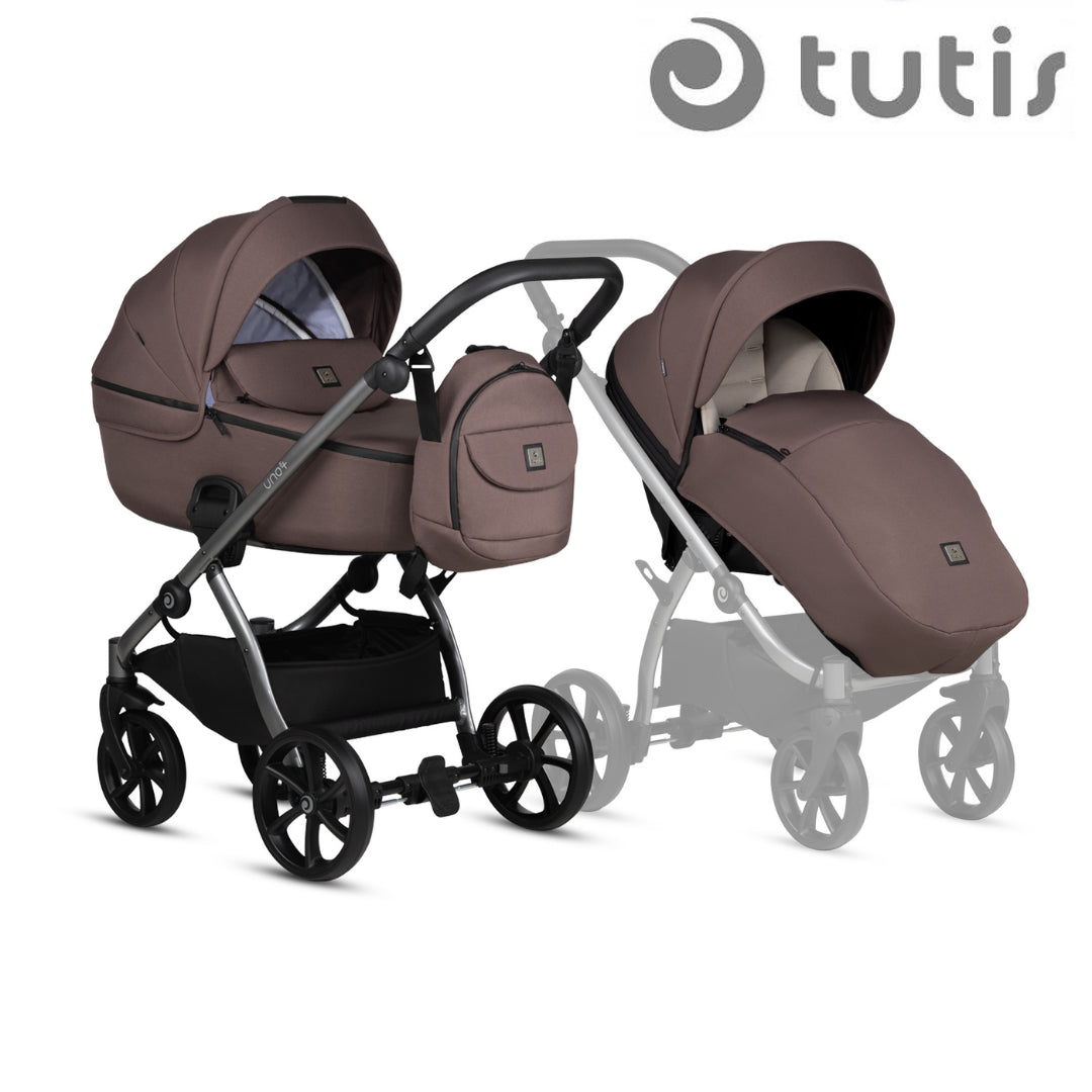 Бебешка Количка Tutis Uno5+, 2В1, 159 Cocoa - Комбинирани Колички - Tutis - BebeMama