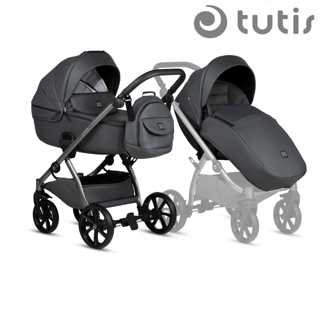 Бебешка Количка Tutis Uno5+, 2В1, 166 Licorice - Комбинирани Колички - Tutis - BebeMama