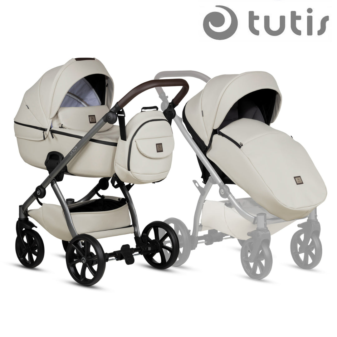 Бебешка Количка Tutis Uno5+, 2В1, 168 Black Sesame - Комбинирани Колички - Tutis - BebeMama