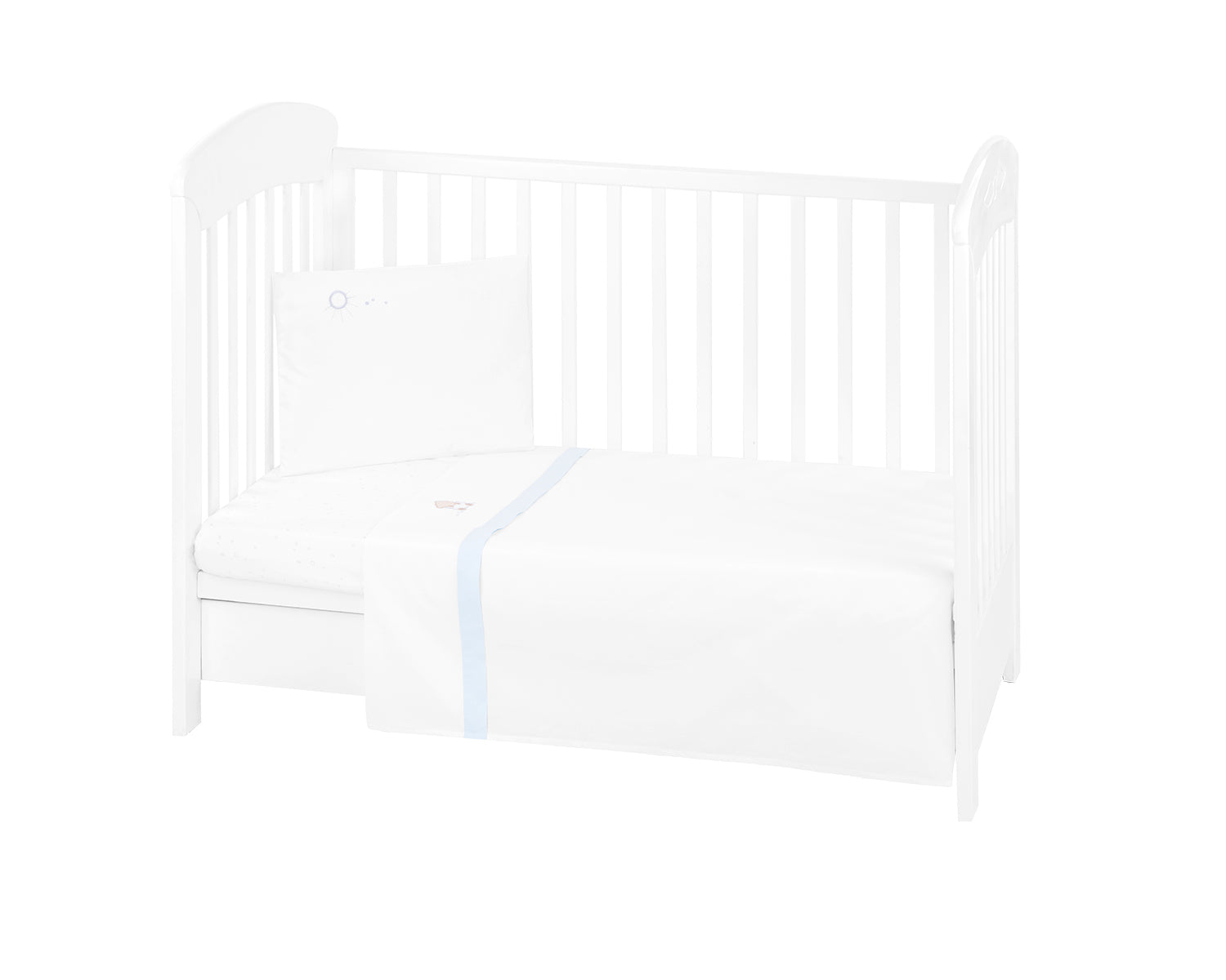 Бебешки Спален Комплект С Бродерия 3 Части Eu Style 70/140 Dream Big Blue --- BebeMama