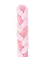 Плетен Плюшен Обиколник 210См 3 Плитки (20См) Pink - Обиколници - Kikkaboo - BebeMama