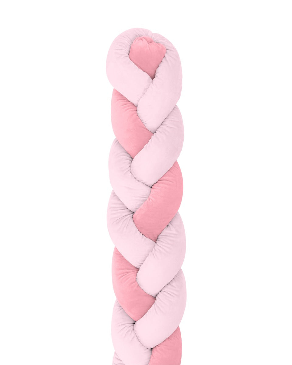 Плетен Плюшен Обиколник 210См 3 Плитки (20См) Pink --- BebeMama