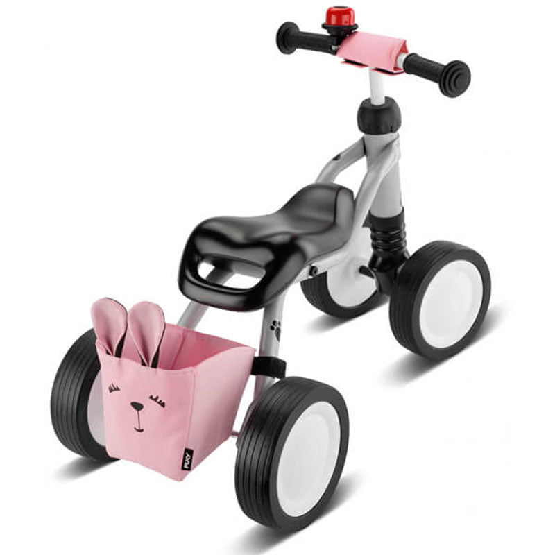 Четириколка За Деца Puky Wutsch Bundle Сиво-Розова --- BebeMama