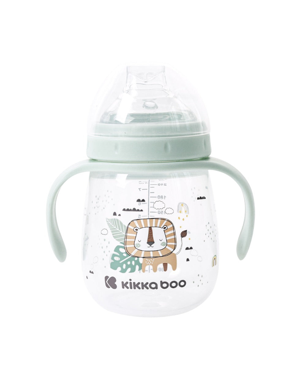 Чаша Със Силиконов Накрайник 240Мл Savanna Mint - Чаши - Kikkaboo - BebeMama