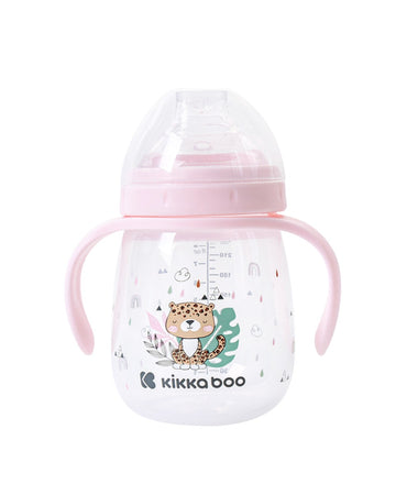 Чаша Със Силиконов Накрайник 240Мл Savanna Pink - Чаши - Kikkaboo - BebeMama