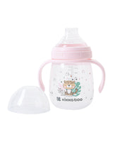 Чаша Със Силиконов Накрайник 240Мл Savanna Pink --- BebeMama