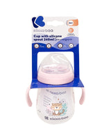 Чаша Със Силиконов Накрайник 240Мл Savanna Pink --- BebeMama