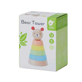 Дървена Играчка - Кула За Нареждане-Мече --- BebeMama