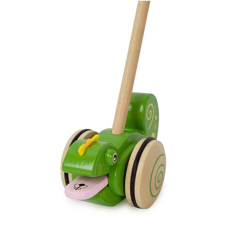 Дървена Играчка За Бутане - Хамелеон - Дървени Играчки - Classic World - BebeMama