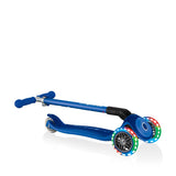 Детска Сгъваема Тротинетка Със Светещи Колела Primo Foldable Plus Lights – Тъмносиня --- BebeMama