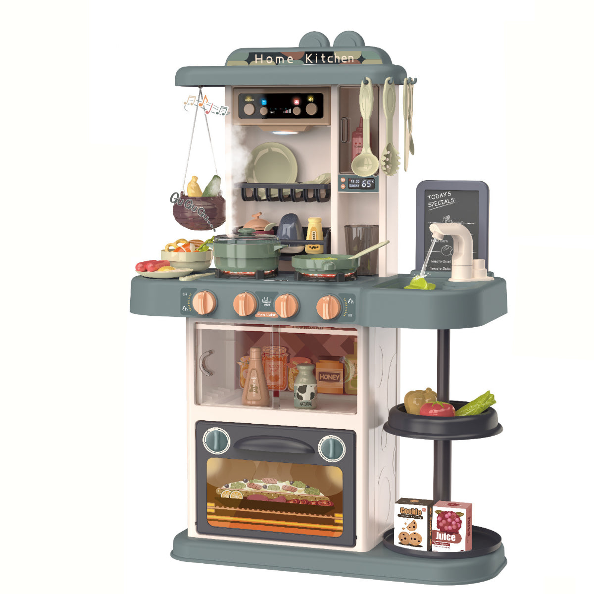 Детска Кухня Buba Home Kitchen, 43 Части, 889-183, Сива --- BebeMama