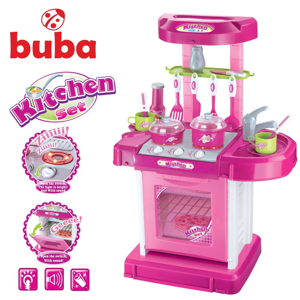 Детска Кухня Buba My Kitchen 008-58, Розова - Кухни И Готварски Пособия - Buba - BebeMama