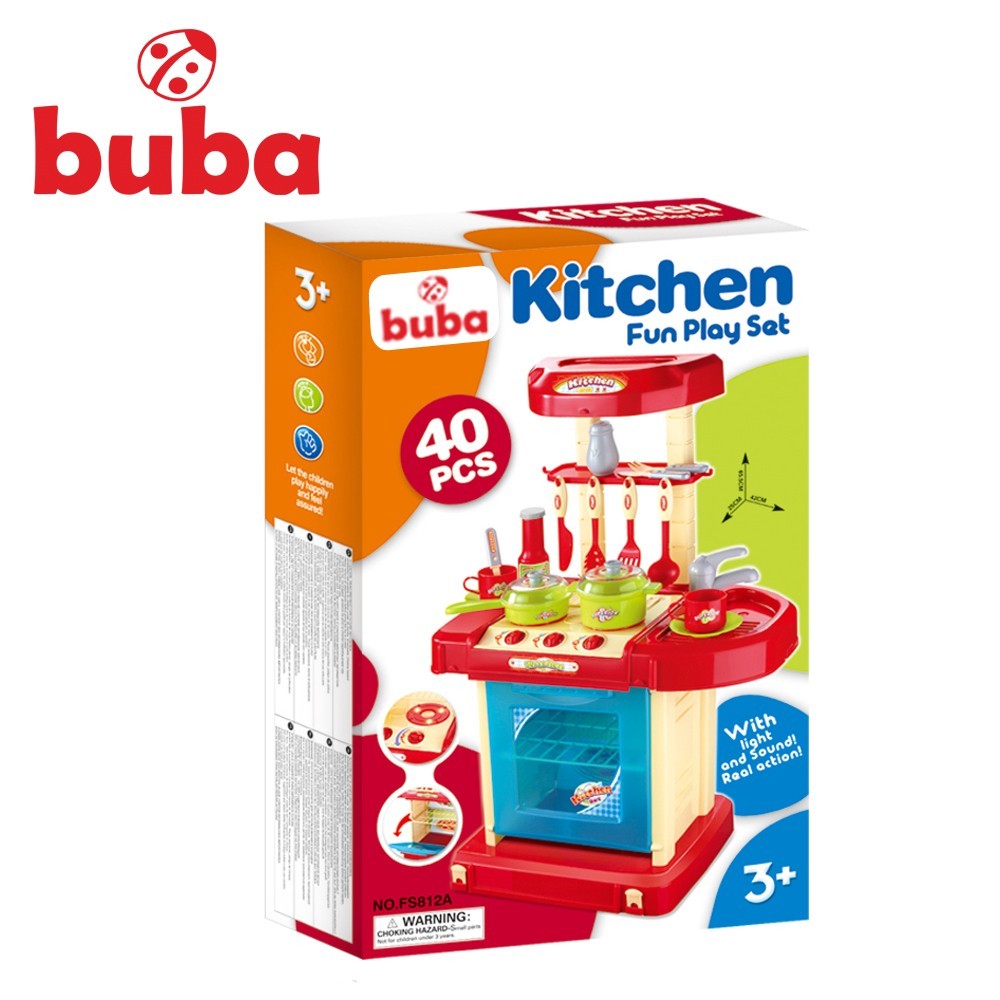 Детска Кухня Buba My Kitchen 008-58A, Червена --- BebeMama