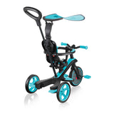 Детска Триколка 4 В 1, Globber Trike Explorer Синьо-Зелена --- BebeMama