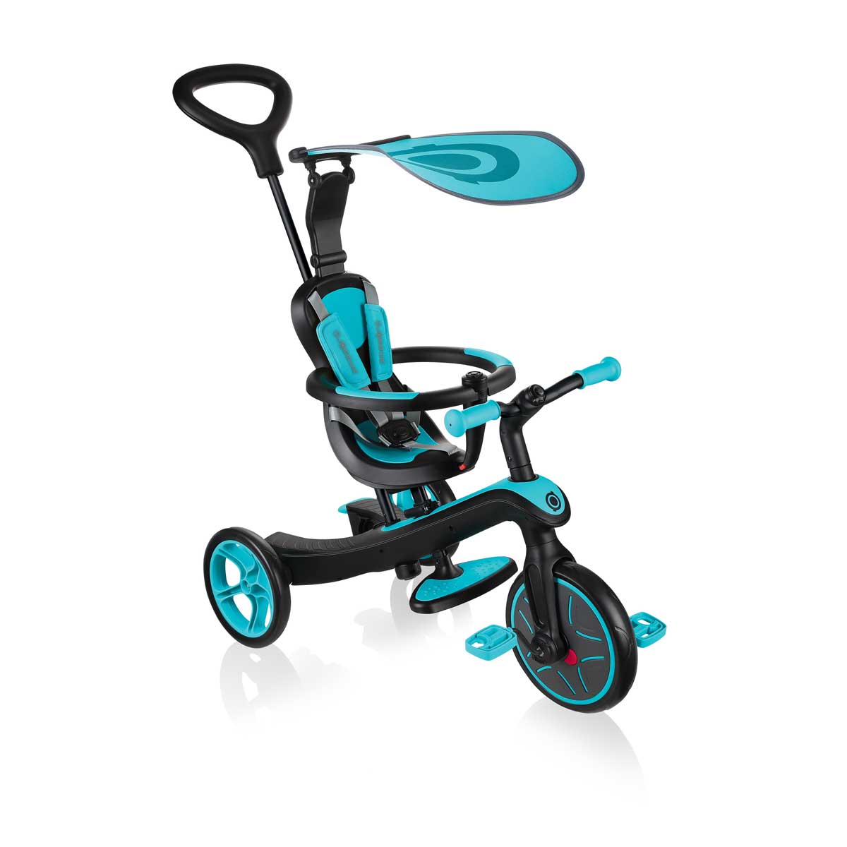 Детска Триколка 4 В 1, Globber Trike Explorer Синьо-Зелена - Триколки - Globber - BebeMama