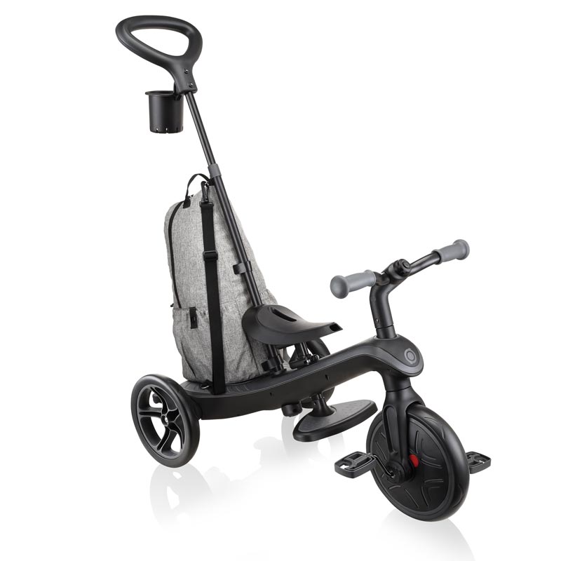 Детска Триколка Globber Explorer Trike 4 В 1 Deluxe Play – Черна --- BebeMama