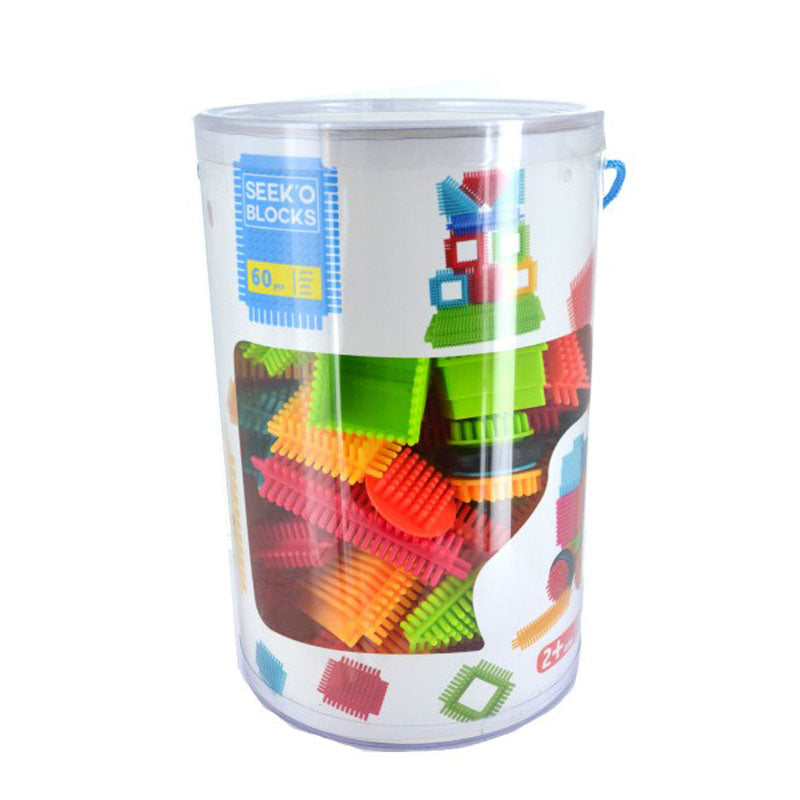 Детски Конструктор Seek`O, 60 Части - Строители, Мозайки И Конструктори - Seek'O Blocks - BebeMama