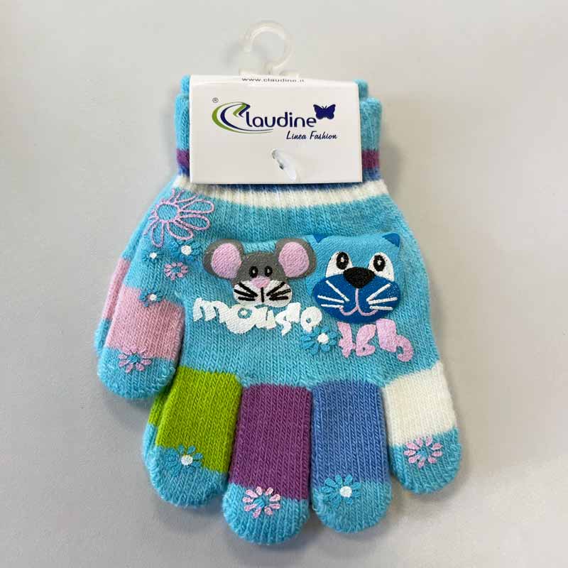 Детски Ръкавички Мишка, Сини, 3-5 Год. - Шалове И Ръкавички - Clodine Italy - BebeMama