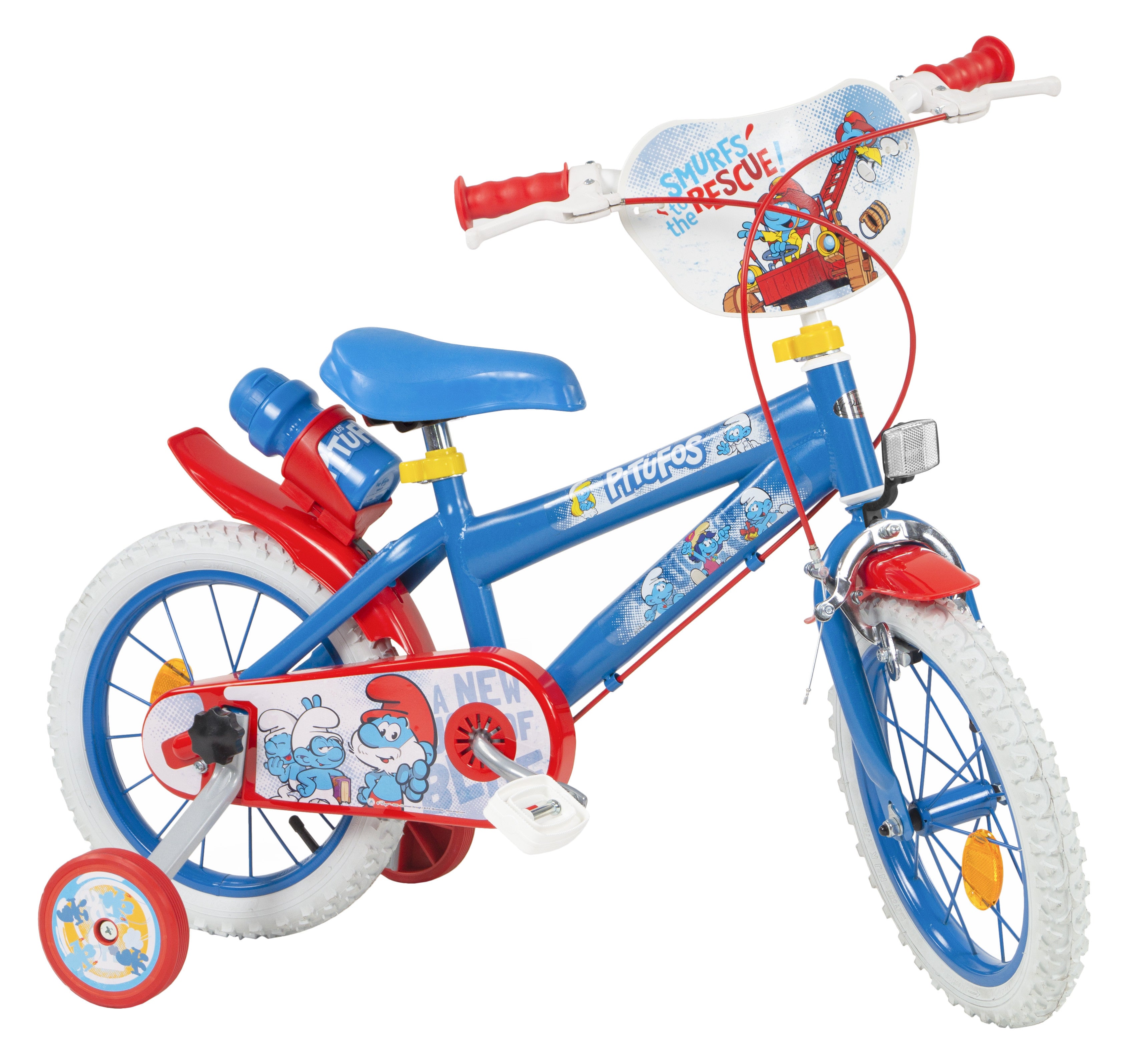 Детски велосипед Toimsa 14", Smurfs 1452 - Велосипеди - Toimsa - BebeMama