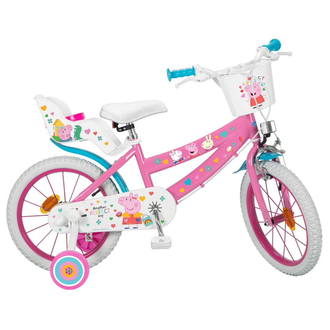 Детски Велосипед Toimsa 16", Peppa Pig 1695, Розово - Велосипеди - Toimsa - BebeMama