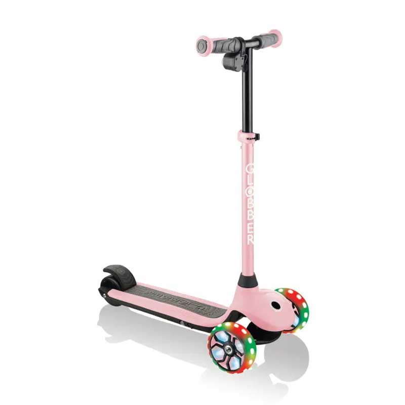 Електрическа Тротинетка Със Светещи Колела Globber E-Motion 4 Plus За Деца Над 6 Години - Пастелно Розова - Тротинетки - E-Globber - BebeMama