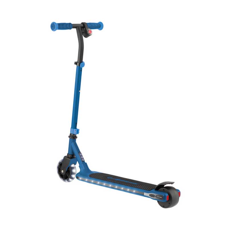 Електрическа Тротинетка Със Светещи Платформа И Колела Globber E-Motion 6 - Синя --- BebeMama