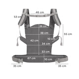 Ергономична Раница За Бебе Kinderkraft Nino, Confetti Grey --- BebeMama